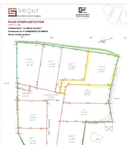 Terrain 1281 m² · à Chérencé-le-Héron · 1 281 m² · 34 000 €