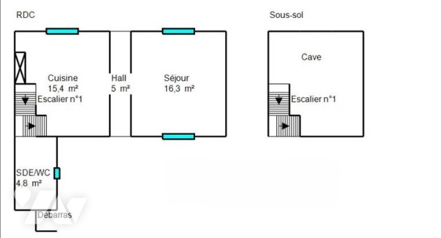 Maison 3 pièces 76 m² · à Desvres · 76 m² · 110 000 €