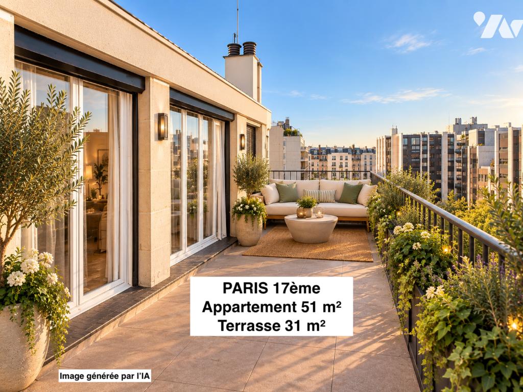Appartement 2 pièces 61 m² · à Paris 17e Arrondissement · 61 m² · 650 000 €