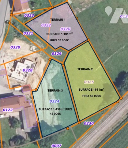 Terrain 1131 m² · aux Poulières · 1 131 m² · 33 000 €