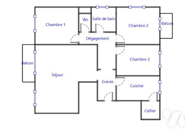 Appartement a louer sceaux - 5 pièce(s) - 95 m2 - Surfyn