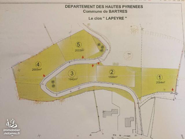 Vente - Terrain - Bartrès - 2094.0m² - Ref : 65003-350419