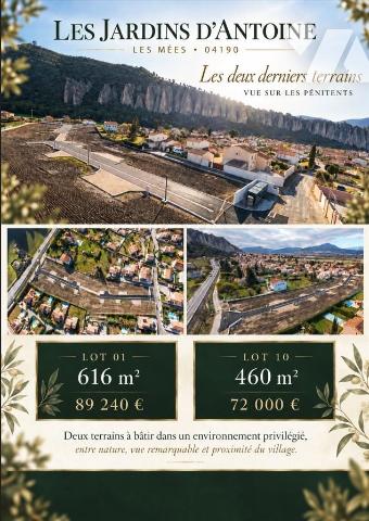 Terrain 460 m² · aux Mées · 460 m² · 77 400 €