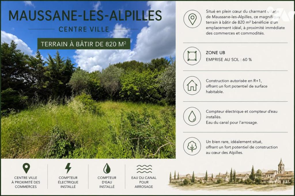 Terrain 820 m² · à Maussane-les-Alpilles · 820 m² · 665 000 €