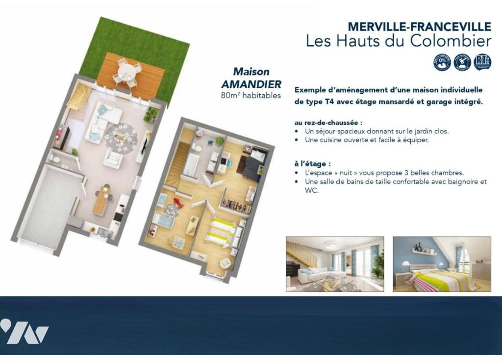 Maison 4 pièces 80 m² · à Merville-Franceville-Plage · 80 m² · 252 900 €