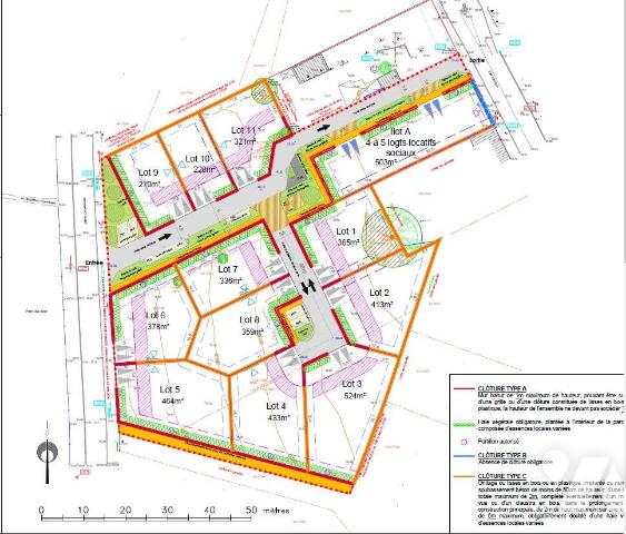 Vente - Terrain - CHAUVE - 359 m² - 44086-1444