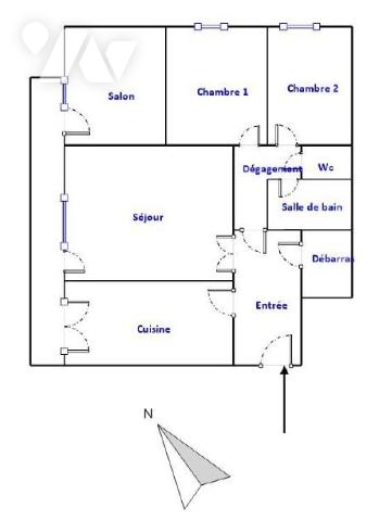 Appartement 80 m² · à Nantes · 79,7 m² · 195 000 €