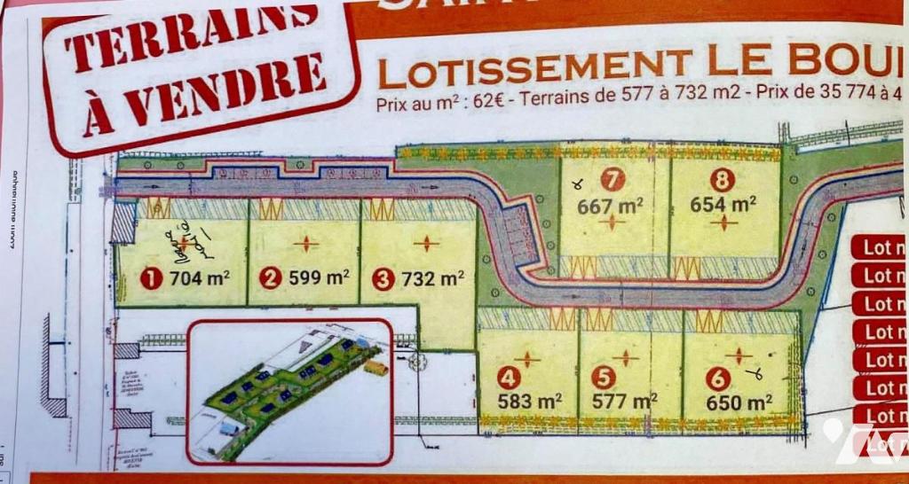 Terrain 704 m² · à Saint-Jacques-de-Néhou · 704 m² · 36 146 €