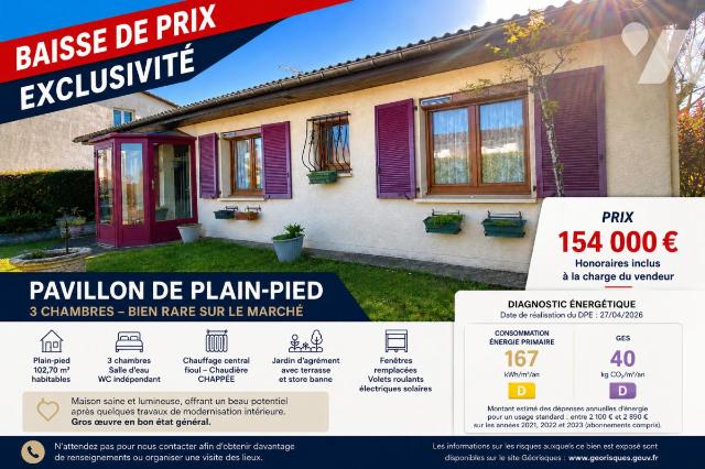 Maison 4 pièces 103 m² · à Bar-le-Duc · 102,7 m² · 154 000 €