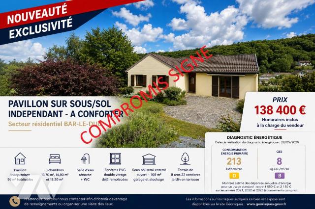 Maison 4 pièces 96 m² · à Bar-le-Duc · 96 m² · 138 400 €