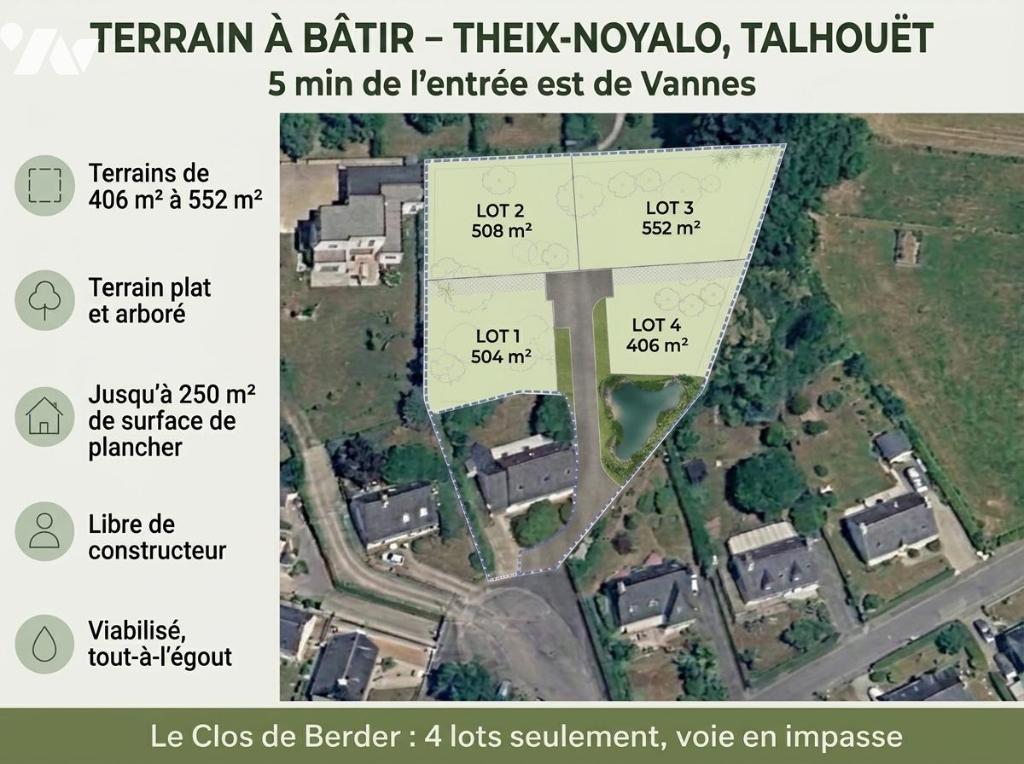 Terrain 552 m² · à Theix-Noyalo · 552 m² · 150 000 €