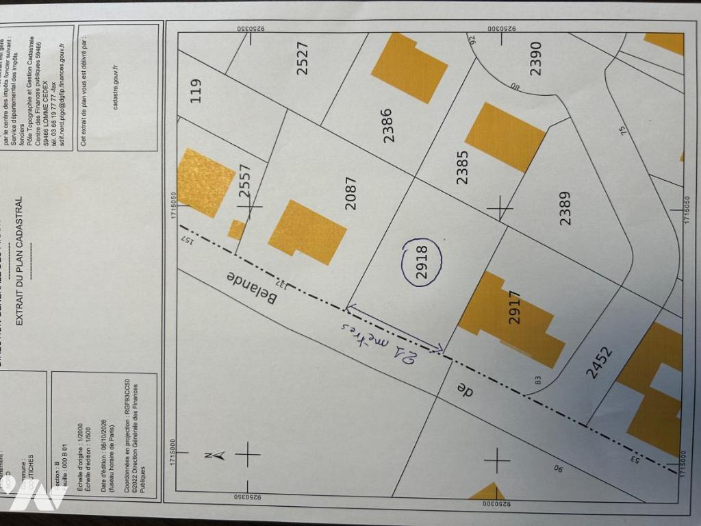 Terrain 608 m² · à Coutiches · 608 m² · 120 000 €