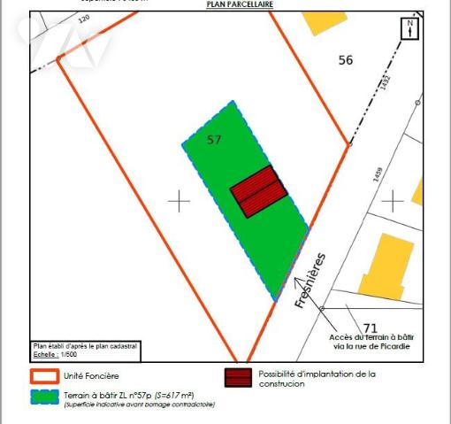Terrain 617 m² · à Canny-sur-Matz · 617 m² · 30 500 €