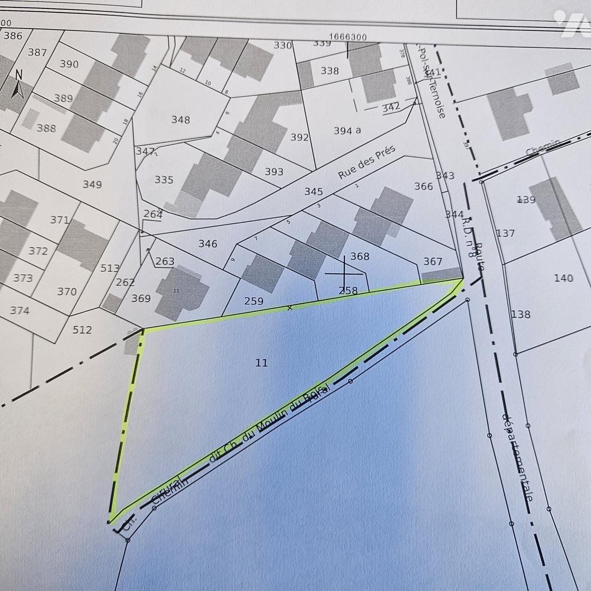 Terrain 2210 m² · à Avesnes-le-Comte · 2 210 m² · 30 000 €