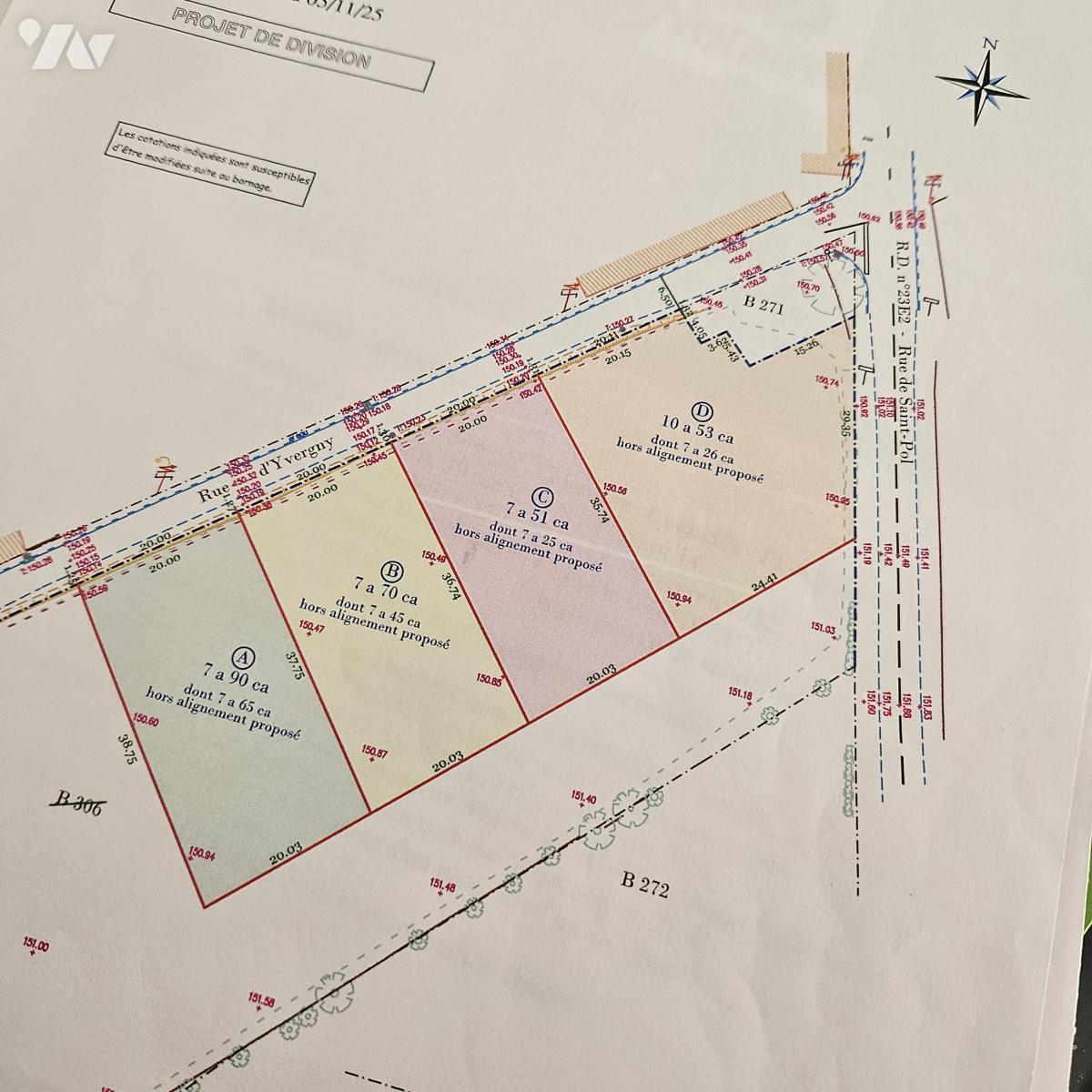 Terrain 790 m² · à Beaudricourt · 790 m² · 19 750 €