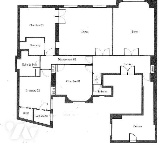 Appartement a louer paris-7e-arrondissement - 5 pièce(s) - 127 m2 - Surfyn