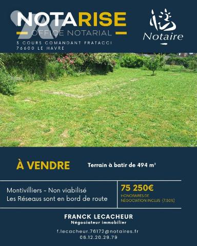 Terrain 494 m² · à Montivilliers · 494 m² · 70 000 €
