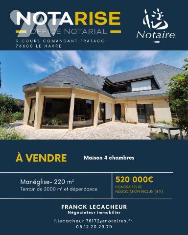 Maison 5 pièces 200 m² · à Manéglise · 200 m² · 500 000 €