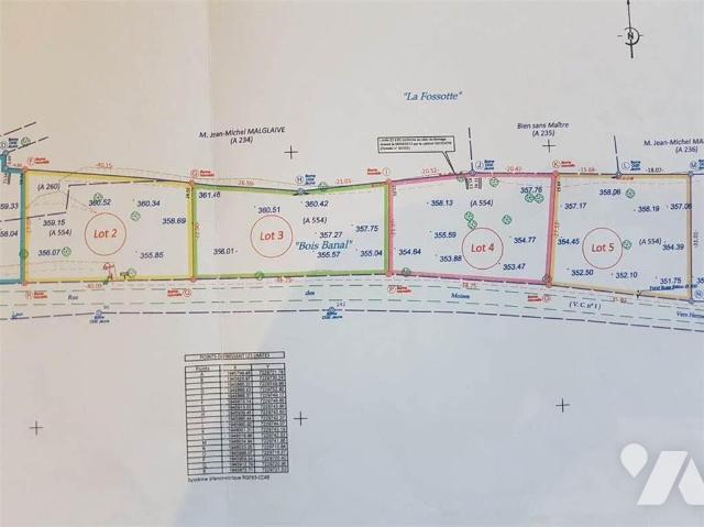 Vente - Terrain - BOCQUEGNEY - 1 000 m² - 88003-1462