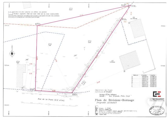 Vente - Terrain - HADOL - 1 840 m² - 88003-1466