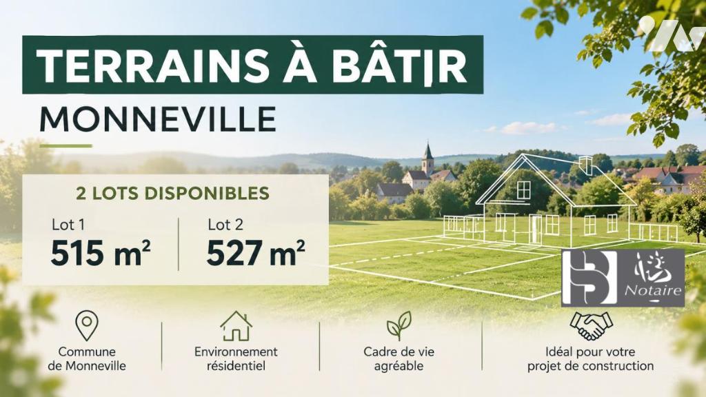 Terrain 515 m² · à Monneville · 515 m² · 70 000 €