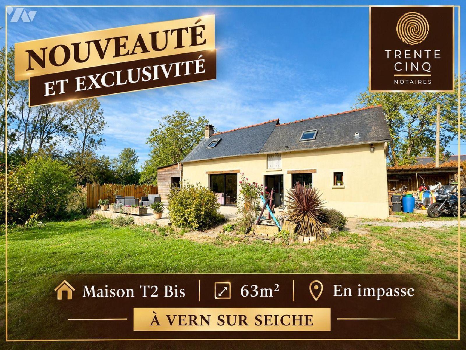 Maison 2 pièces 63 m² · à Vern-sur-Seiche · 63 m² · 180 000 €
