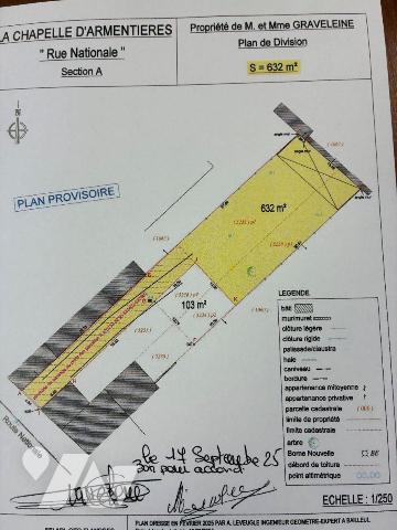 Vente Terrain LA CHAPELLE D ARMENTIERES