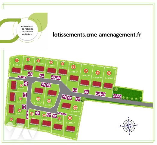 Terrain 315 m² · à Périers · 315 m² · 35 400 €