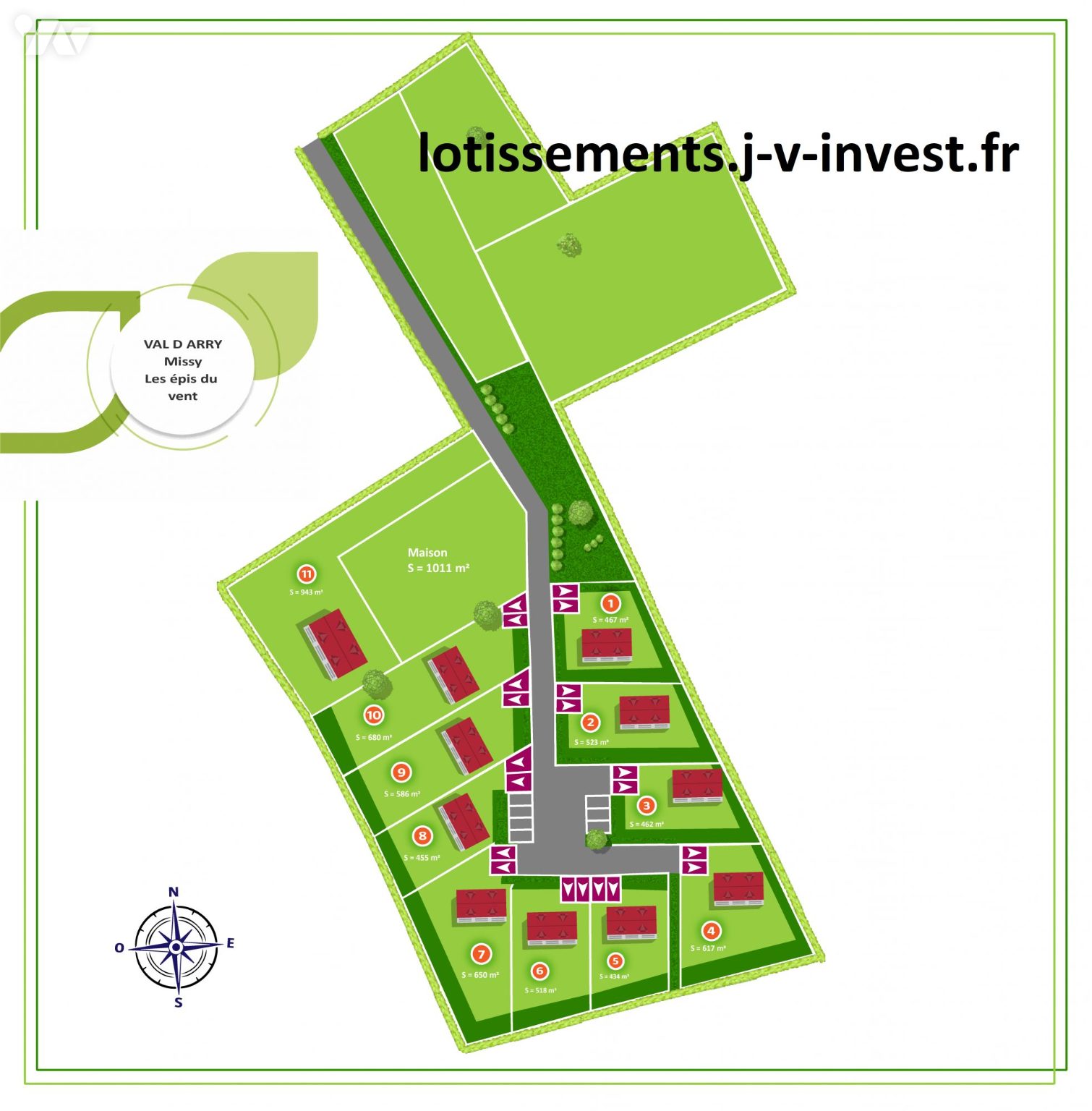 Terrain 374 m² · à Val d'Arry · 374 m² · 64 200 €