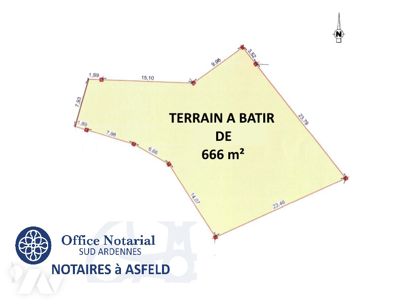 Terrain 666 m² · à Asfeld · 666 m² · 48 980 €
