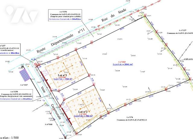 Terrain 750 m² · à Saint-Jean-d'Elle · 750 m² · 42 750 €